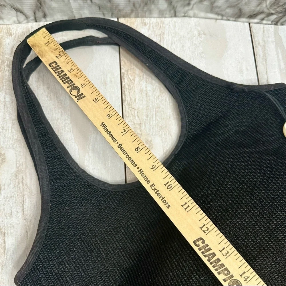 The Sak Large Black Knit Hobo Purse Tote Bag Carry All Everyday Slouchy